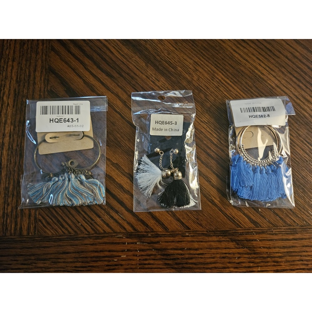 Southwestern Style Earrings Lot of 3 Hippie Boho #240